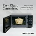 thumbnail image 5 of Farberware Countertop Microwave 700 Watts, 0.7 Cu. Ft. - Microwave Oven With LED Lighting and Child Lock - Perfect for Apartments and Dorms - Easy Clean Grey Interior, Retro Black, 5 of 5