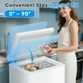 thumbnail image 3 of DIMEDEAL 2.8 Cu.Ft Chest Freezer, Compact Mini Deep Freezer with 7 Temp Settings & Removable Basket, Top Door Free-Standing Freezer for Home, Dorm, Garage, Office, Apartment & Basement, 3 of 8