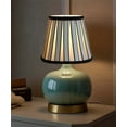 thumbnail image 2 of 5"x8"x7" Metropolitan Softback Empire Edison Clip On Lampshade, Eggshell with Black Highlight Trim, 2 of 4