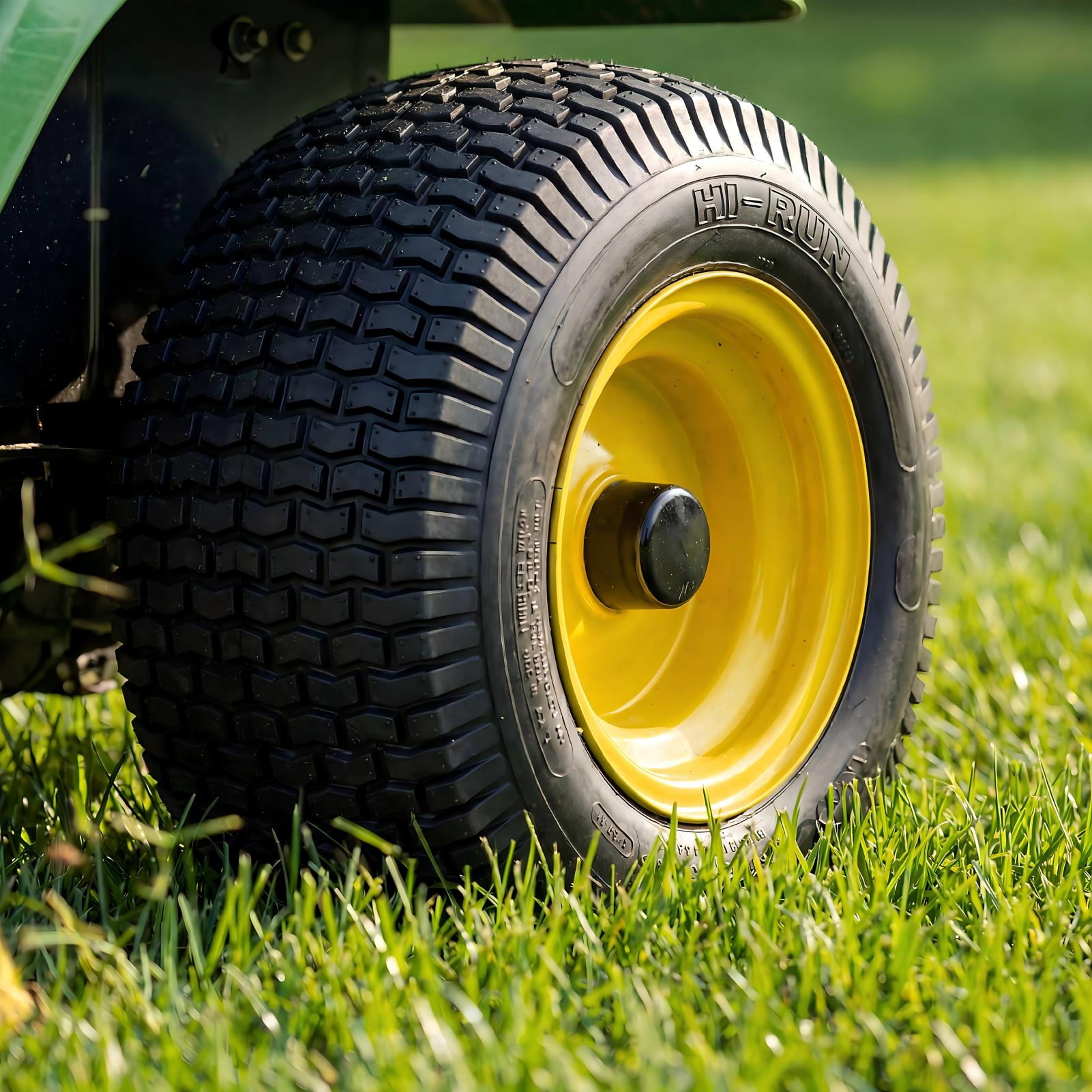 Hi-Run 2 Set SU12 20X10.00-8 2PR Light Duty Lawn and Garden Tires & Wheel Assembly 3/16" Keyway, 3.5" Offset Hub, 3/4" Borehole