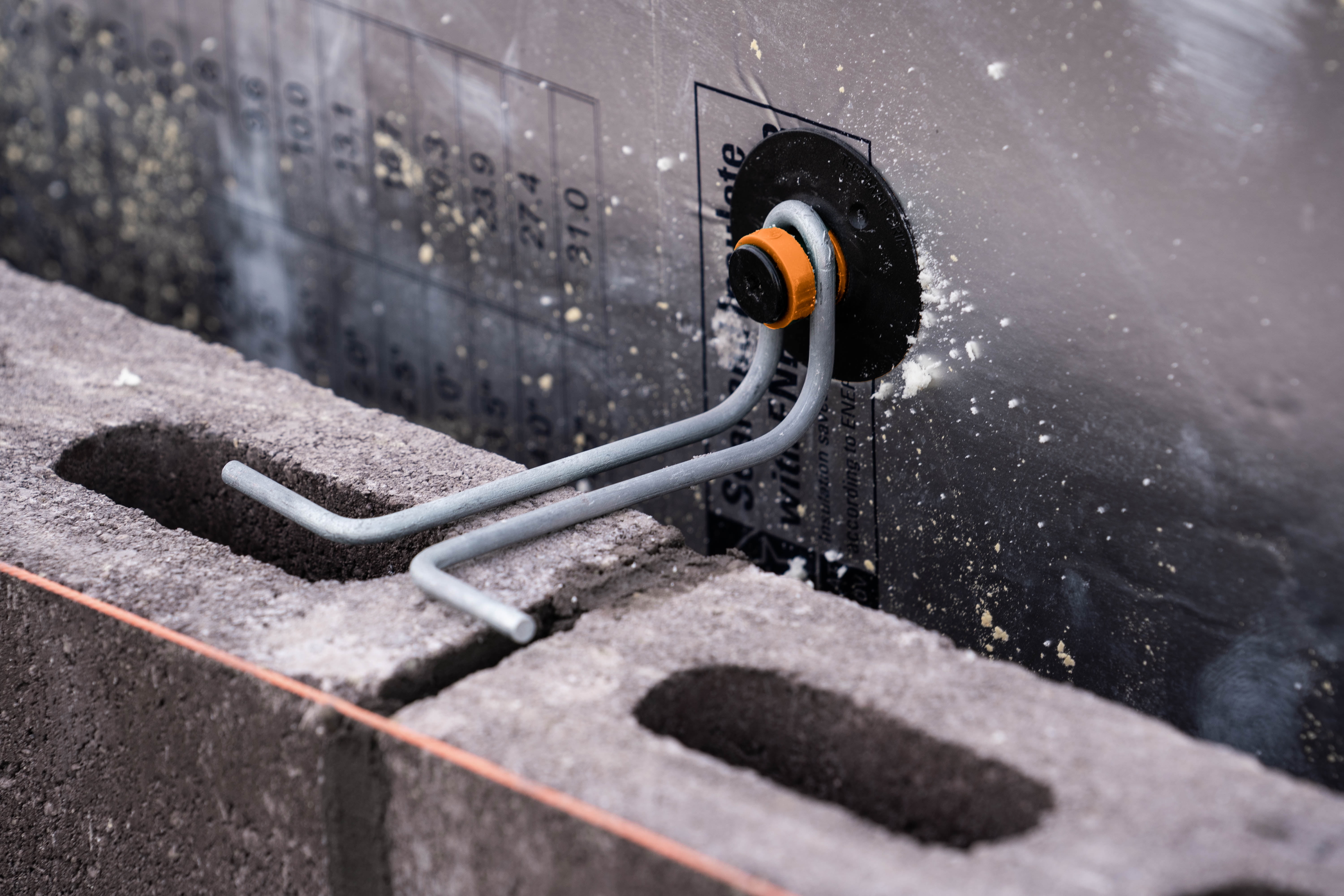 PROSOCO MVA Thermal Grip Kit | Masonry Veneer Anchor - Anchors New Masonry with Minimal Thermal-Bridging - 3.5-in barrel w/3-in tie (25/box)