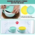 thumbnail image 4 of Shiyou-2 Pcs Couvercle en Silicone pour Machine à Crème Glacée Dash My Mug, Couvercle de Rangement Réutilisable Sans BPA pour Bol Accessoires de Machine à Crème Glacée Dash (Vert Clair, Jaune), 4 of 4