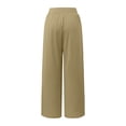 thumbnail image 4 of WILLBEST Pantalones Casuales para Mujer, de Pierna Ancha, Cintura Alta, Estilo Bohemio, Estilo Palazzo, para Yoga, Playa, Tallas Grandes, Estilo Hippie, para Mayor Comodidad y Estilo. Chica, 4 of 6