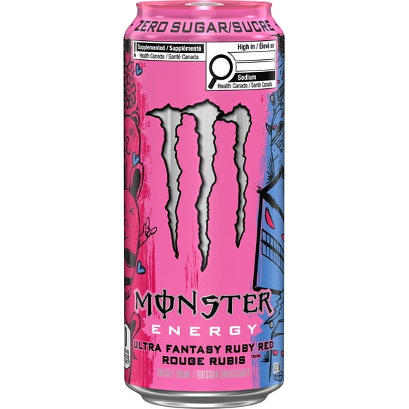 Monster Ultra Ruby Red, Monster Ultra Fantasy Ruby Red 473ml