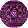 thumbnail image 1 of Ahgly Company Indoor Round Persian Purple Traditional Area Rugs, 6' Round, 1 of 4