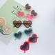 thumbnail image 4 of Bonitas gafas de sol de moda coreana con forma de corazón para niños, gafas de sol kawaii para niños y niñas, pequeñas gafas de dibujos animados frescas, 4 of 6