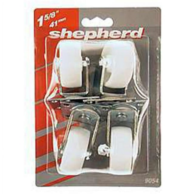 Shepherd 9558 4 Count 1.63 in. Black Light Duty Swivel Plate Caster