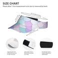 thumbnail image 4 of Bingfone Adjustable Empty Top Sun Visor For Women And Men-Rainbow Scales, 4 of 8