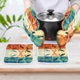 thumbnail image 6 of Watercolor Bird Oven And Pot Holders Sets, Heat Resistant Pads Kitchen Decor for Cooking Baking BBQ Grilling, Christmas Kitchen Gifts, 6 of 6