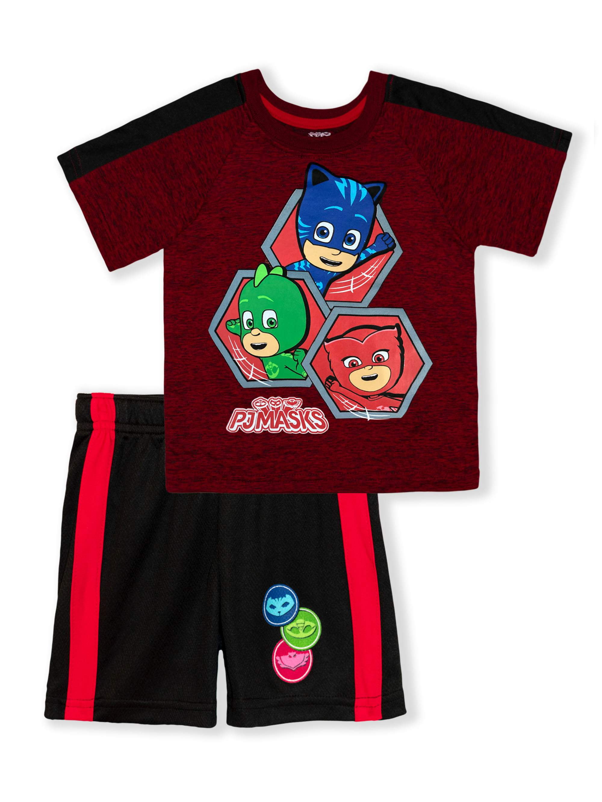 PJ Masks Toddler Boy TShirt & Shorts Outfit Set, 2Piece (2T4T)