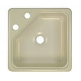thumbnail image 4 of Lyons Industries Deluxe 15'' x 15'' Designer Single Bowl Self-Rimming Kitchen Sink, 4 of 5