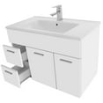 thumbnail image 4 of Nameeks Lor10 Loren 33" Wall Mounted Single Basin Vanity Set - Larch Canapa, 4 of 7