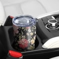 thumbnail image 5 of 20 Oz Pioneer Flower Coffee Tumbler Double Wall Insulated Stainless Steel Water Bottle | Metal Reusable Thermoses Flask with Cup Cap | Leak & Sweat Proof with Anti-Dust Lid, 5 of 7