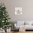thumbnail image 3 of Stupell Industries Sleigh Ride Winter Scene Holiday Painting Gray Framed Art Print Wall Art, 24 x 24, 3 of 9