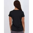 thumbnail image 4 of Real Essentials 5 Pack: Women's Short Sleeve V-Neck Activewear T-Shirt Dry-Fit Wicking Yoga Top (Available in Plus), 4 of 6