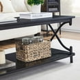 thumbnail image 2 of VECELO 3 Piece Coffee Table Set for Living Room Includes 1 Coffee Table 2 End Table, Black, 2 of 7