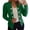 Green, variant on Womens Double Breasted Style Blazer Ladies Long Sleeve Solid Wrinkle Resistant Light Coat Office Work Jacket Navy S