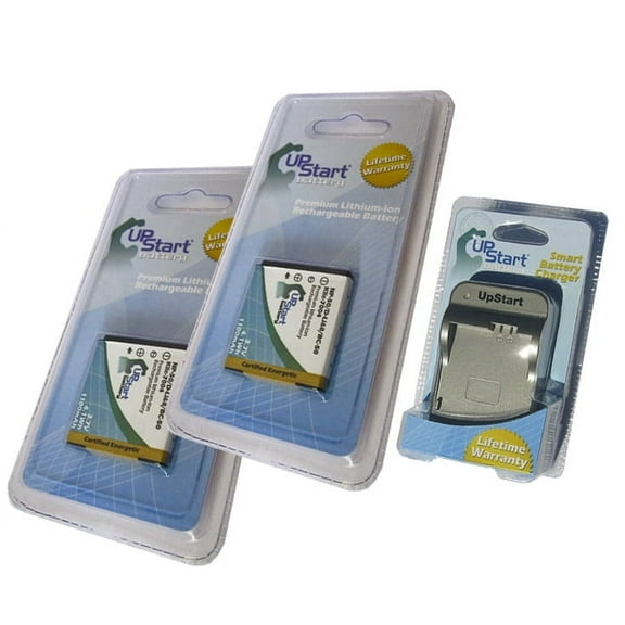 2x Pack - Fujifilm NP-50A Battery   Charger - Replacement for Fujifilm NP-50 Digital Camera Battery and Charger (1100mAh, 3.7V, Lithium-Ion)