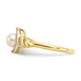 thumbnail image 4 of Primal Gold 10 Karat Yellow Gold Freshwater Cultured Pearl and Diamond Ring, 4 of 5