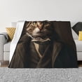 thumbnail image 1 of Balery Victorian Gentle Cat Manta de Franela con Dibujo, Lujo Ultra Suave y Cálido, Antipelusa y Resistente a las Arrugas para Cama, Sofá, Camping -40"x30", 1 of 6