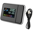 thumbnail image 1 of Spptty Weather Projector, Digital LED Weather Forecast Projector LED Weather Projector, 0°C-50°C /32°F-122°F With USB Cable For Living Room Study Bedroom Home, 1 of 7