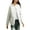 White, variant on Stamzod Womens Winter Jacket Solid Color Crewneck Long Sleeve Quilted Puffer Jacket with Pocket Casual Thicked Warm Coats for Women Red XXL