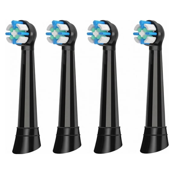 Brush Heads Toothbrush Replacement Heads for Oral-B iO Series Electric Toothbrush, for Oral B iO 10 9 8 7 6 5 4 3 Series, Soft Bristles, Black 4PC