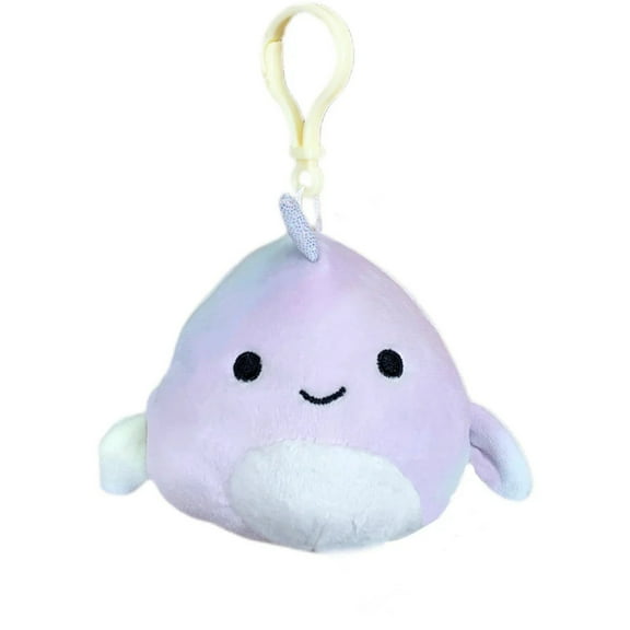Squishmallows Official Kellytoy 3.5 Clip On Marianovella the Narwhal Plush Toy S3.5-#1045