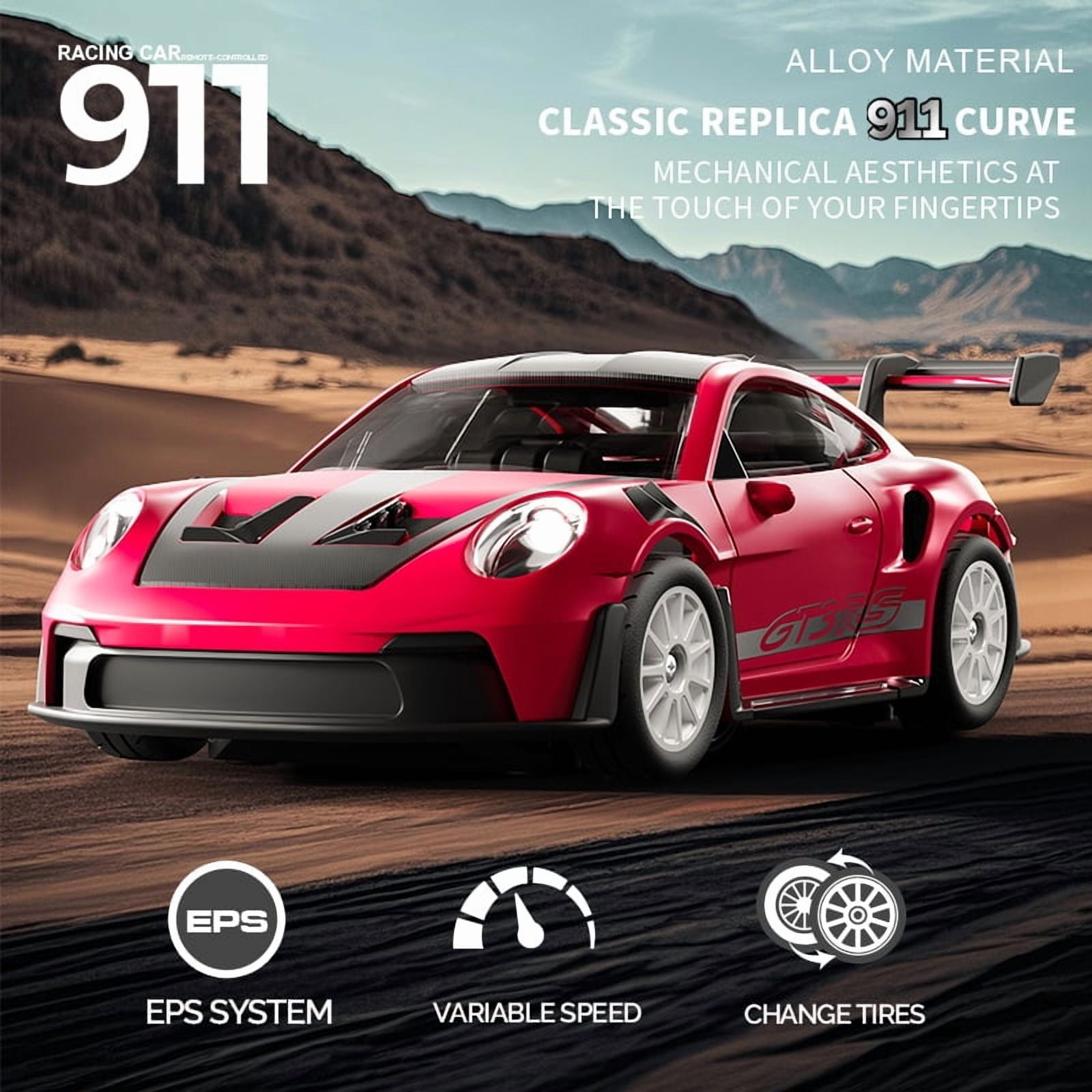 1/43 Scale Alloy RC Drift Car 4WD 2.4G Full Proportional Remote Control Racing Vehicle With Gyro & LED Lights Adjustable Speed Desktop Model For Adults Hobbyists - Q1/Mecha War White / D43-02