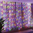 thumbnail image 3 of 2025 New Year LED Christmas Fairy String Lights USB Curtain Light Garland Wedding Party Decoration Home Window Decoration Light, 3 of 5