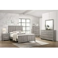thumbnail image 7 of Kings Brand Furniture Harmony 5 Wood Drawer Chest Dresser for Bedroom - Tall & Modern Storage Organizer (Light Oak Gray), 7 of 7