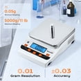 thumbnail image 2 of Báscula de laboratorio Bonvoisin 5000 g/0,01 g de alta precisión con USB, 2 of 7