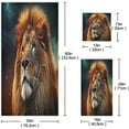 thumbnail image 3 of Coolnut Fierce Lion 3-Piece Towel Set,Soft Absorbent Quick Dry Bath Towels Sets,1 Bath Towel,1 Hand Towel,1 Washcloth,for Bathing Home Hotel Gym Spa Wash cloth, 3 of 7