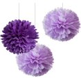 thumbnail image 4 of 12 bolas de flores de papel rosa., 4 of 6
