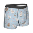 thumbnail image 2 of KLL Funny Chicken Men's Cotton Boxer Briefs Underwear-X-Large, 2 of 8