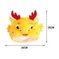 thumbnail image 7 of Milageto Plush Dragon Hat Boys Girls Cartoon Animal Hat for Halloween Holiday Festive Yellow, 7 of 7