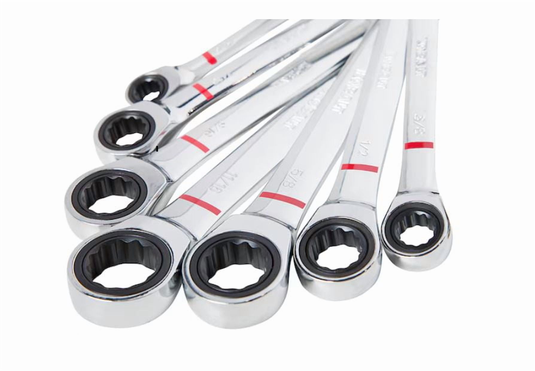 Kobalt 8-Piece Set Standard (SAE) Flexible Head Ratchet Wrench