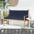 thumbnail image 5 of YLLN Porch Swing Cushions With Backrest, 4" Thicken Waterproof Outdoor Bench Cushion, Patio Swing Cushion Replacement, For Outdoor Indoor Garden Furniture, Only Cushion（40" x 70",Navy Blue）, 5 of 9