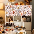 thumbnail image 7 of Fall Maple Valances for Windows, 54 x 18in, Leaves Thanksgiving Eucalyptus Leaves Farmhouse Rod Pocket Kitchen Valance Curtain Light Filtering Window Treatments for Living Room Bedroom, 1 Panel, 7 of 7