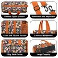 thumbnail image 3 of Teacher Tote Bag,Pioneer Flower Floral Print Pattern Teacher Utility Tote Bag,Large Work Tote Bags for Women with Multiple Pockets,Top Zipper Closure,13.8x10.6x6.7 Inch, 3 of 5