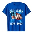 thumbnail image 3 of 250th Anniversary USA Shirt - 1776-2026 Celebration Patriotic Flag 4th Of July Fashion Novelty Graphic Tee (Big Boy 12-13 Years Blue), 3 of 9