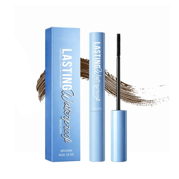 Waterproof Curling Mascara, Long‑Lasting Lengthening Volumizing Eyelash Makeup, No‑Clump Separated Lashes, Smudge‑Proof Nourishing Eye Cosmetic for Daily & Travel Use
