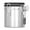 Silver, variant on Coffee Canister, Airtight Stainless Steel Kitchen Food Storage Container with Date and Scoop for Grounds Coffee,Beans, Tea, Flour, Cereal, Sugar(1.5L)