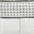 thumbnail image 4 of Porto 6 Piece Dual Tone Towel Set with Jacquard Grid Pattern The Urban Port, White, 4 of 6