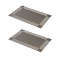 thumbnail image 1 of Yuarrent Mantel individual tejido de 2 piezas para de comedor, posavasos de PVC, marrón Type3 NO3, 1 of 6