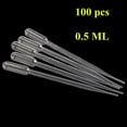 thumbnail image 1 of 100 pcs Graduated Pipettes Dropper Polyethylene Experiment Medical  0.2/0.5/1 ML, 1 of 1