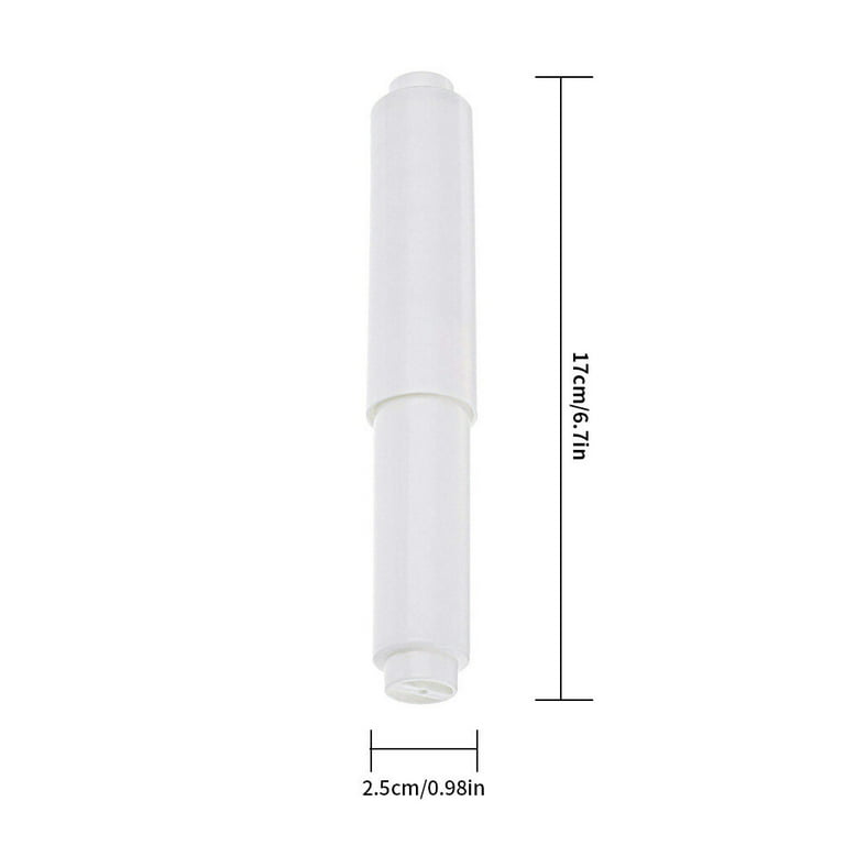 Bath to the Basic 2pcs Toilet Paper Holder Roller, White Replacement  Plastic Toilet Tissue Holder Rod with Spring Loaded Universal Fit CH81957 -  MegahardwareTT