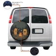 thumbnail image 4 of KAKALAD Two Hot Dogs Sitting Campfire Spare Tire Cover Universal Vehicle Accessories Buckle Car Tools 17”in, 4 of 6