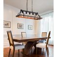 Rustic Kitchen Island Dining Room Light Fixture Farmhouse Linear