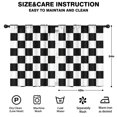 thumbnail image 2 of Blackout Kids Curtains,Black and White Checkered Pattern Childrens Insulated Curtains Set Of 2,Bedroom Essentials,Toddler Room Decor 42"x54", 2 of 5